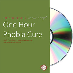 Image of snake phobia cure dvd cover with disc