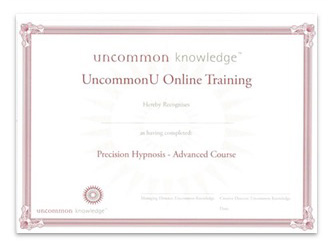 Image of Precision Hypnosis course online certificate