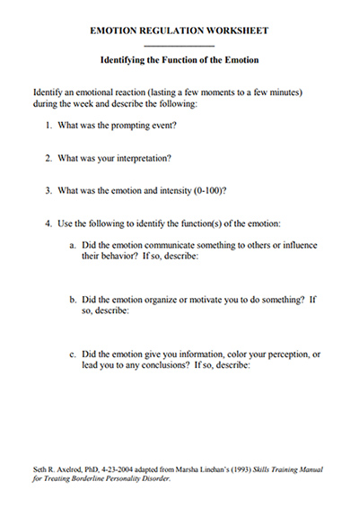 10 of the Best Sites for DBT Worksheets and Resources